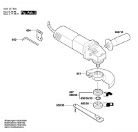 Bosch 0 601 377 5V0 Gws 8-115 C Angle Grinder 230 V / Eu Spare Parts